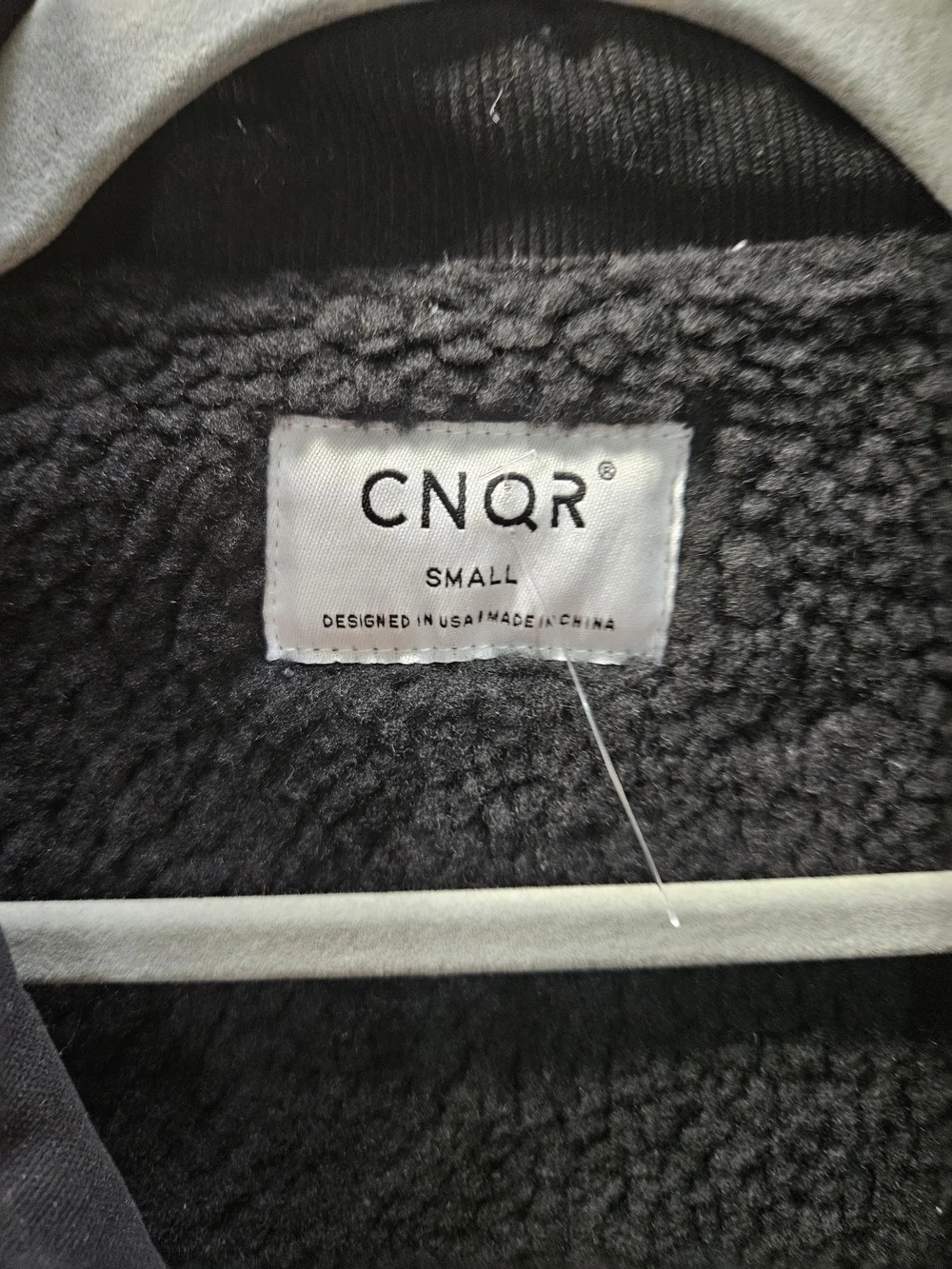 Men's Black Sherpa-Trim Field Jacket